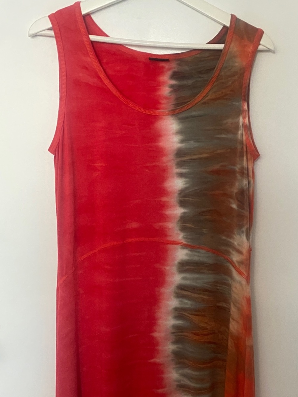 Point Zero retro tie-dye summer sundress size M NWOT